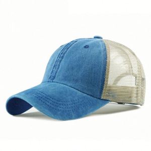 Gorra Trucker de Algodón Lavado Premium, Estilo Vintage, Desgastada, Teñida, Ajustable, para Exteriores, Regalo Promocional - Product Image 3