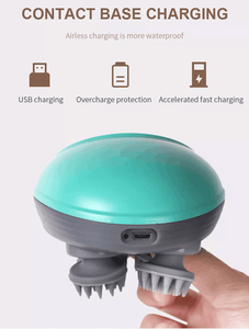 Healthpal Oem-masajeador de cuero cabelludo eléctrico para cabeza, masajeador automático pequeño de etiqueta privada, vibrador inteligente con garra de pulpo recargable, venta al por mayor - Product Image 4