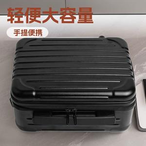 Estuche de Maquillaje Qihui de 12 Pulgadas, Material de PC, Ligero, Gran Capacidad, Bolsa de Cosméticos Portátil con Cierre de Cremallera, Negro - Product Image 4