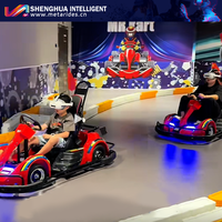 Go-Kart Eléctrico Comercial de Alta Velocidad para Niños, 48V, Plástico y Metal Resistentes, para Parques de Diversiones