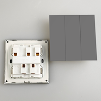 Interrupteur mural élégant Jinmai, fabrication extra-fine, prise USB Type-C britannique, pour maison, bâtiment commercial, projet Vila