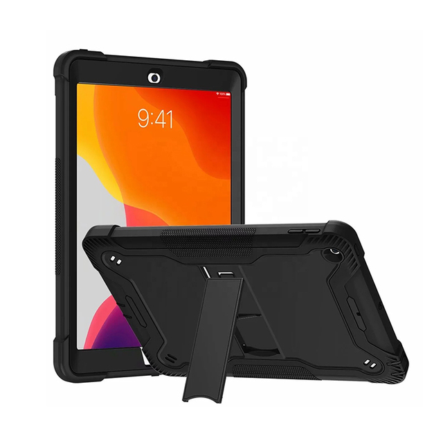 PU Leather Tablet Case Drop Protection Case Heavy Duty Shockproof Rugged 3 Layers Tablet Cover for iPad 10.2/ Pro 11 /Air 4