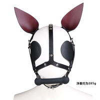 Nouveau style de jouets sexuels : Masque SM en cuir avec cagoule, Gag en forme de tête d'âne, et ensemble de Gags et Ball Gags pour adultes