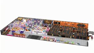 屋内大人インタラクティブトランポリンパーク施設高高度スライドスポンジプールボールプールロックパーク - Product Image 2
