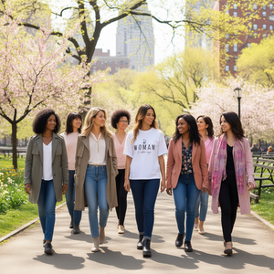 T-shirt casual da donna a maniche corte girocollo con stampa grafica Woman Of A Certain Rage, 100% cotone, vestibilità ampia, in jersey - Product Image 2