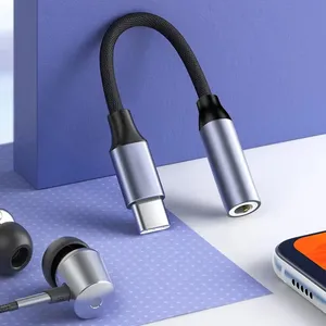 Nuovo Design <span class=keywords><strong>Audio</strong></span> Video cavi USB C a 3.5mm <span class=keywords><strong>Audio</strong></span> tipo C a <span class=keywords><strong>3.5</strong></span> Mm cuffie <span class=keywords><strong>Jack</strong></span> adattatore AA04 - Product Image 6