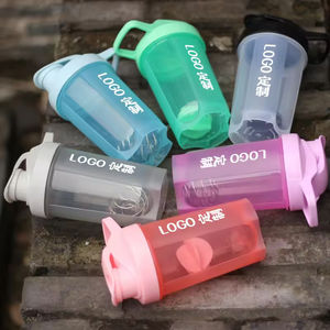 Gourde de sport en plastique PC de 500 ml avec bouchon à paille, logo personnalisé, style dessin animé, écologique, pour enfants, compatible lave-vaisselle, pour le sport et les voyages - Product Image 2