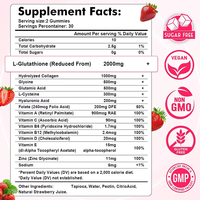 Gummies véganes au glutathion et au collagène pour le bien-être des femmes, éclaircissement de la peau, antioxydant, éclat, beauté, fermeté, supplément