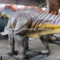 Modèle de dinosaure animatronique Amargasaurus mécanique et réaliste pour zone de loisirs familial et exposition