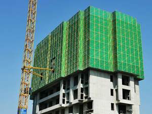 Maille d'échafaudage externe de construction Maille <span class=keywords><strong>rigide</strong></span> d'échafaudage externe Maille de protection de construction de bâtiment - Product Image 2