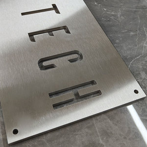 Targhe in Acciaio Inox con Finitura <span class=keywords><strong>a</strong></span> Specchio, Incisione Personalizzata per Indirizzi di Case, Scuole, Uffici, Aziende e Hotel - Product Image 3