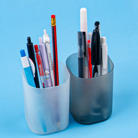 Vente en gros porte-stylo en plastique conteneur carré porte-stylo pour bureau brosse porte-pot