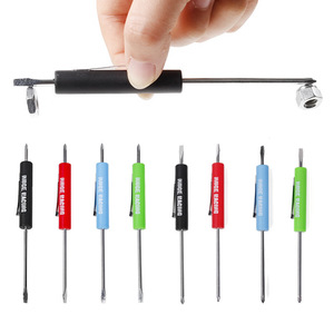 Wdge Racing Mini <b>Screwdriver</b> <b>Set</b> Flat Head Phillips Magnetic Handle Anti-Slip Texture For Car Modification Diy Repair Tools - Product Image 1