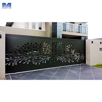 Corten aluminium métal écran maison Allomunam poudre enduit clôture Lazer matériel découpé au laser porte coulissante