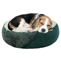Anpassbares Flauschiges Designer Kaubeständiges Donut-förmiges Umweltfreundliches Luxuriöses Waschbares Abnehmbares Bezug Dot Box Haustier Katzen- und Hundebett für Innenbereich
