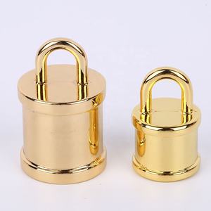 थोक लक्जरी बैरल अंत कैप टाससेल एंड कैप और चमड़े के अंत कवर के लिए पैडलॉक आई हुक - Product Image 2