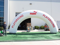 Logo personnalisé Entrée gonflable Début Finition Porte de course Arches gonflables extérieures
