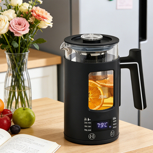 <span class=keywords><strong>Bollitore</strong></span> <span class=keywords><strong>Elettrico</strong></span> in Vetro a Doppio Strato da 600ml <span class=keywords><strong>con</strong></span> Display LED e <span class=keywords><strong>Infusore</strong></span> in Acciaio Inox 304 per Casa - Product Image 1