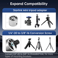 Adaptateur de montage sur trépied EDUP EP-SK0099S Pro Max Starlink Mini - Moule privé, léger, durable, compatible avec le tuyau Starlink Mini