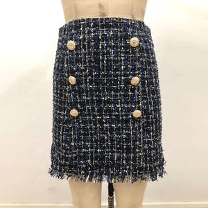 Blazer de Tweed a cuadros elegante para mujer, ropa de oficina hecha a medida - Product Image 6