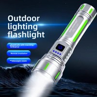 Nouvelle lampe torche LED multifonctionnelle d'extérieur, lumière puissante, longue durée de vie de la batterie, charge USB, lampe torche portable en alliage d'aluminium