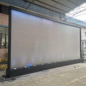 Rideau en maille en acier inoxydable de haute qualité, effet cascade |   Écran métallique décoratif d'intérieur à mailles personnalisables, tissage uni - Product Image 3