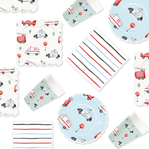 Juego de Vajilla para Fiesta Temática de Policía DAMAI, Platos de Papel, Servilletas, Vasos, Artículos para Fiestas de Cumpleaños para Niños, Sirve para 8 Personas - Product Image 5