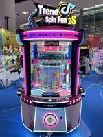 Ttend Spin Fun 2S – Machine d'arcade interactive à monnayeur pour 4 joueurs avec lumières clignotantes – Fort potentiel de profit
