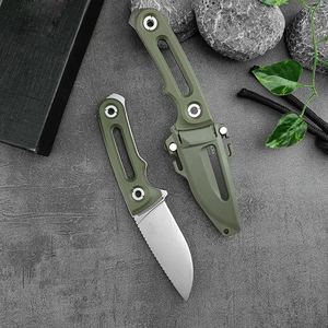 Couteau droit compact EDC pour le camping, lame FX 8Cr13MoV, épaisseur 2,9 mm, manche intégral antidérapant, portable, polyvalent pour la pêche et la chasse - Product Image 5