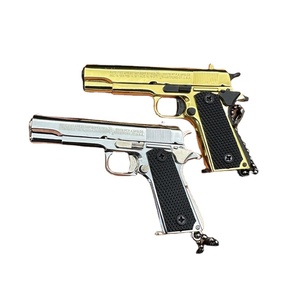 New Arrival PUBG Mini Shell Ejectinging Alloy Gun Model Toy Kids <b>Game</b> Removable for Boy Gun Keychain with Case - Product Image 1