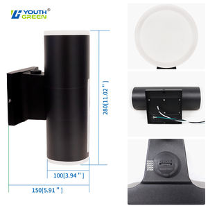 ETL ha elencato la luce <span class=keywords><strong>esterna</strong></span> dell'applique della parete del cortile del giardino IP65 AC120-277V 5CCT selezionabile <span class=keywords><strong>lampada</strong></span> da parete <span class=keywords><strong>esterna</strong></span> di controllo del <span class=keywords><strong>sensore</strong></span> - Product Image 3