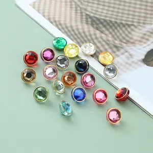 Nuevo Botón de cristal acrílico <span class=keywords><strong>camisa</strong></span> suéter cárdigan <span class=keywords><strong>joya</strong></span> botón colorido diamante pie alto botón - Product Image 1