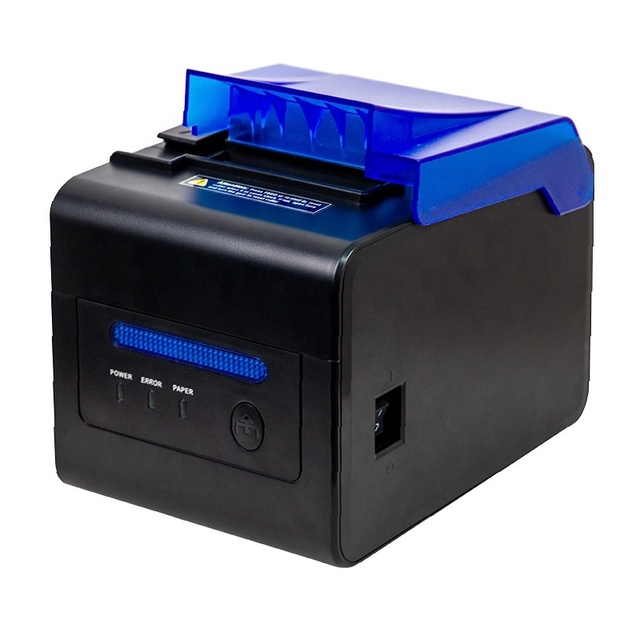 80mm Thermal Receipt Printers POS Bill Printer Auto Cutter USB/LAN/USB for Kitchen
