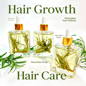 Huile Capillaire à la Menthe Poivrée et aux Herbes – Soin Naturel Nourrissant pour le Cuir Chevelu – Pour Tous Types de Cheveux – Vente Flash - Product Image 1