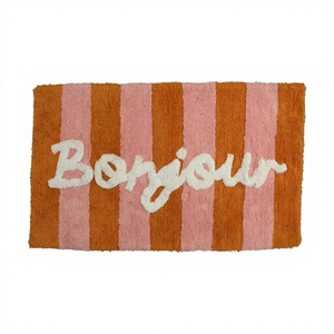 Tapis de bain touffetés en pur coton de luxe chaud tapis de sol de salle de bain Long Durable Assurance qualité prix de gros fabriqué à la machine ITHL - Product Image 1