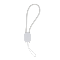 Cordon de charge rapide USB-C vers USB-C 60W en silicone avec lanière, chargeur de téléphone portable portable, cadeau promotionnel d'entreprise en gros