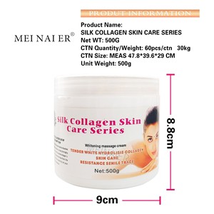 Crème de massage réparatrice et nourrissante au collagène de marque privée pour éclaircir et raffermir la <span class=keywords><strong>peau</strong></span>. 500g - Product Image 3
