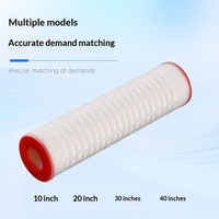 Cartucho de Filtro Plegable de 10 Pulgadas al por Mayor con Filtración de Precisión y Empaque en Caja para Equipos de Tratamiento de Agua