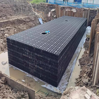Système de collecte et de réutilisation des eaux de pluie urbaines en plastique avec un design moderne pour une utilisation en extérieur