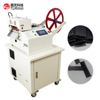 Machine de découpe à chaud automatique pour tubes en maille tressée en nylon TR-200RBZ, certifiée CE, AC220V, équipement de fabrication de câbles chauffants de 160 mm
