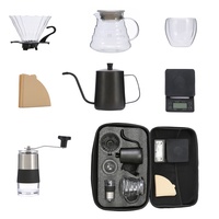 Ensemble de cafetière Brew Barista Accessoires sac Ensemble de voyage Kit de fabrication Kit de moulin à café arabe Ensemble de tasses à café