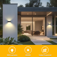 SRESKY Lampes De Jardin Solaires Mur Extérieur Led Lampe De jardin Solaire Extérieur Éclairage Mur