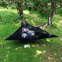 Hamac de camping extra large, lit suspendu, abri de camping en plein air, hamac à baldaquin