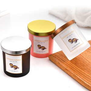 Bocaux à bougies <span class=keywords><strong>en</strong></span> <span class=keywords><strong>verre</strong></span> de luxe de haute qualité personnalisables exclusifs de 4 oz, 6 oz, 8 oz, 12 oz <span class=keywords><strong>pour</strong></span> la fabrication de bougies, récipient à bougies avec couvercles - Product Image 5