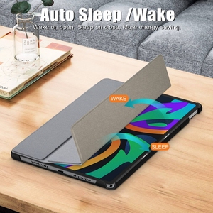 Cho Lenovo Tab M11/xiaoxin Pad 11 2024 <span class=keywords><strong>custer</strong></span> màu sắc tinh khiết 3-gấp bao gồm da thông minh trường hợp máy tính bảng - Product Image 6