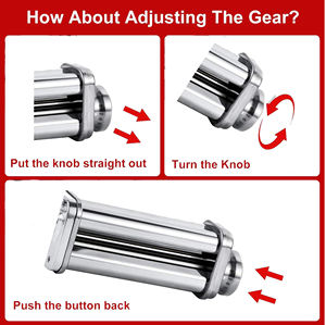 Máquina para Hacer Pasta de Acero Inoxidable, Procesador de Alimentos, Rodillo para Pasta, Cortador de <span class=keywords><strong>Fettucine</strong></span>, Accesorio de Cocina - Product Image 3