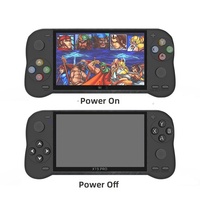 Console de jeu portable 5,1 pouces avec émulateurs, double joystick, compatible PSP, pour jeux d'arcade FC Punch King, écran couleur