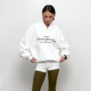 <span class=keywords><strong>Sudadera</strong></span> <span class=keywords><strong>con</strong></span> cuello levantado para <span class=keywords><strong>mujer</strong></span> de moda personalizada de alta calidad <span class=keywords><strong>sudadera</strong></span> <span class=keywords><strong>con</strong></span> <span class=keywords><strong>media</strong></span> <span class=keywords><strong>cremallera</strong></span> de felpa francesa para <span class=keywords><strong>mujer</strong></span> - Product Image 4