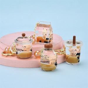 Móc Chìa Khóa Kawaii Móc Khóa Hình Kẹo Trà Sữa Boba Logo Tùy Chỉnh Lạ Mắt Phụ Kiện Móc Khóa - Product Image 6