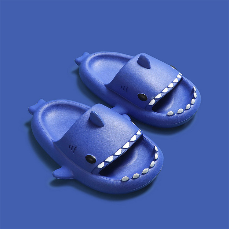 Children EVA New Funny Slippers Slide Sandals Custom Cartoon 3D Shark Shapes Indoor Anti-slip Rubber Slides Slipper Kids Slipper
